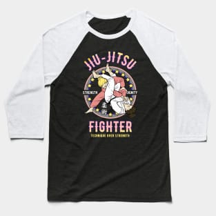 Jiu Jitsu Girl Fighter Baseball T-Shirt